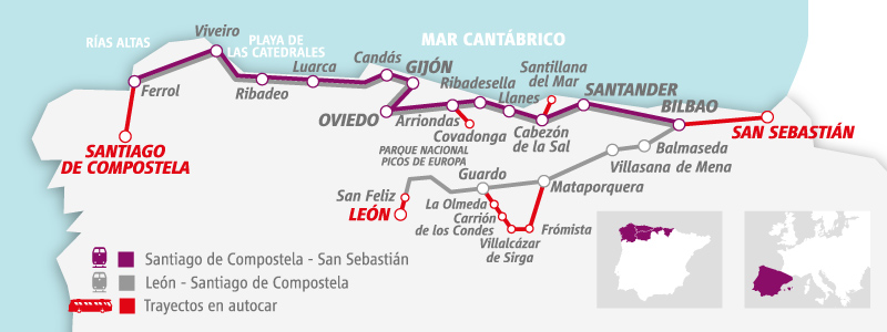 Luxury trains in Spain Train Tours El Transcantabrico, Al Andalus » El